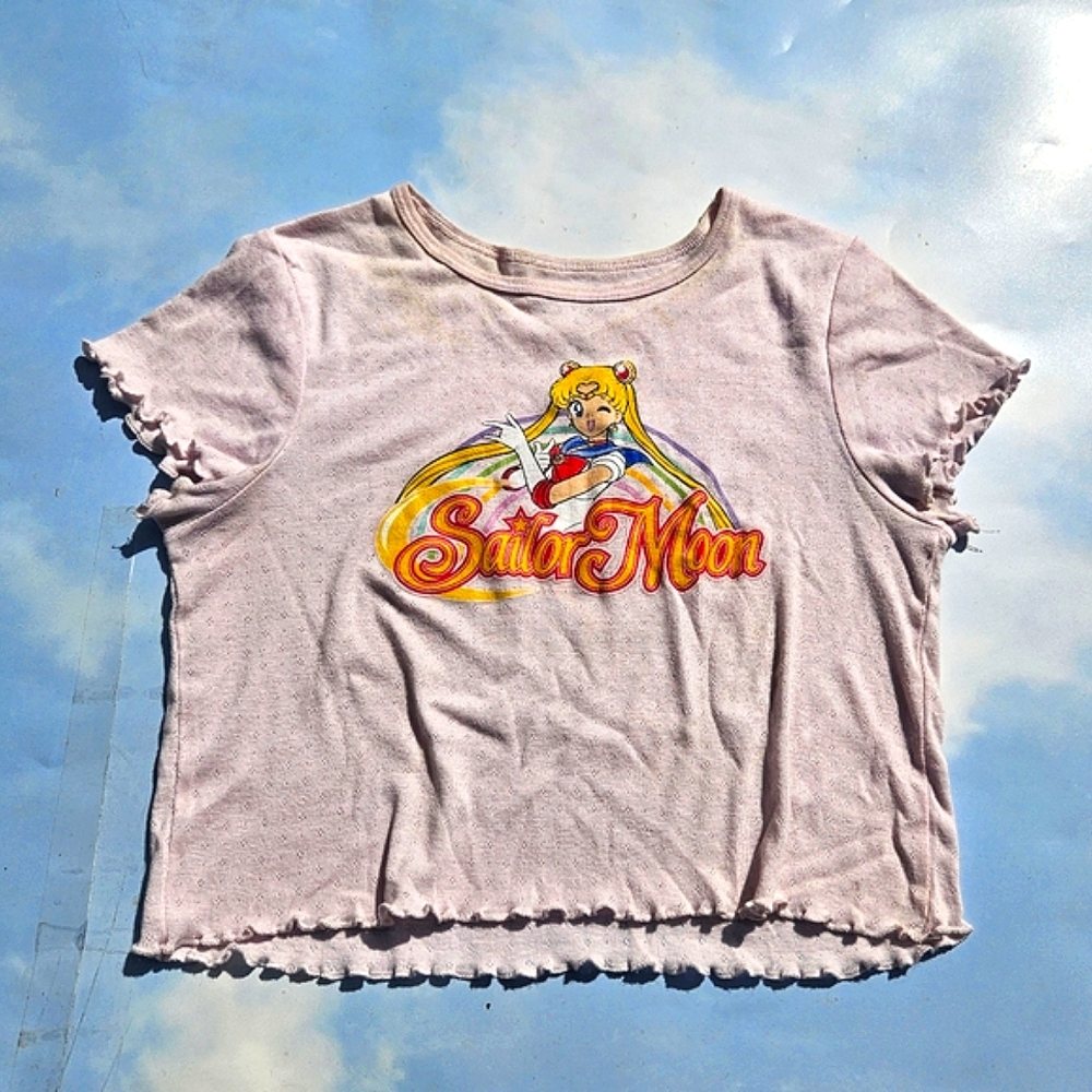 Sailor Moon Babydoll Tee Baby Pink Tee Sexy Cute Top